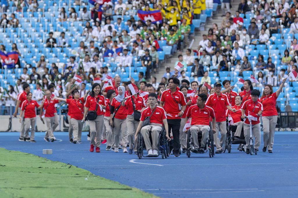 Team Singapore Brings Home ASEAN Para Games Second Largest Away Haul   230609 2023APG Closing Ceremony Team Singapore Credit SNPC Goh Si Wei 2 1024x683 